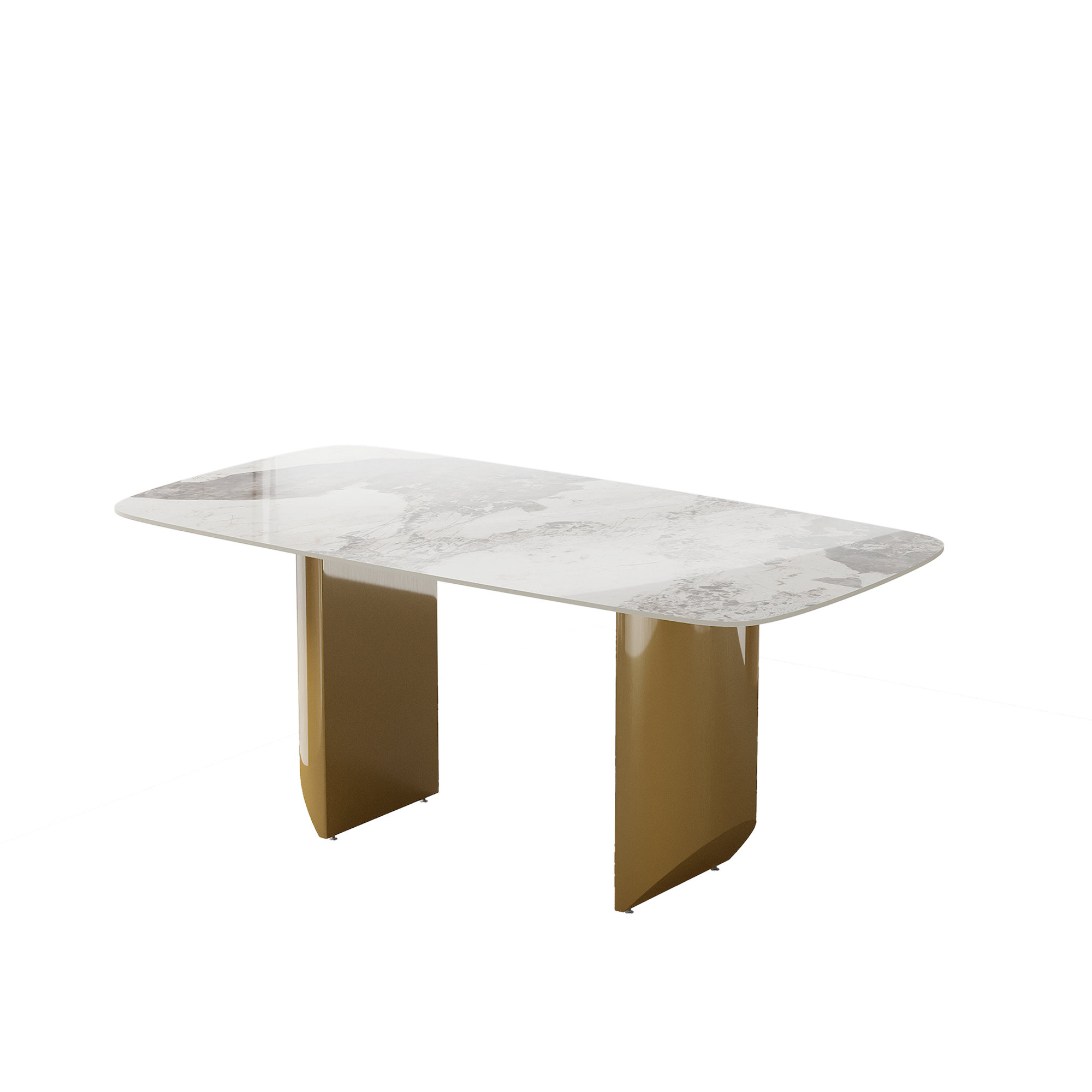 Orren Ellis Modern Rectangular Sintered Stone Dining Table Reviews